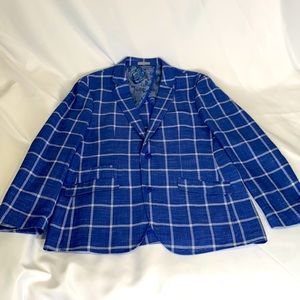 Bachrach Blue Grid Sportscoat